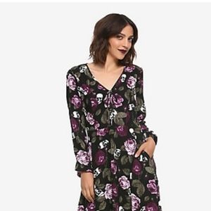 Torrid skull and roses dress